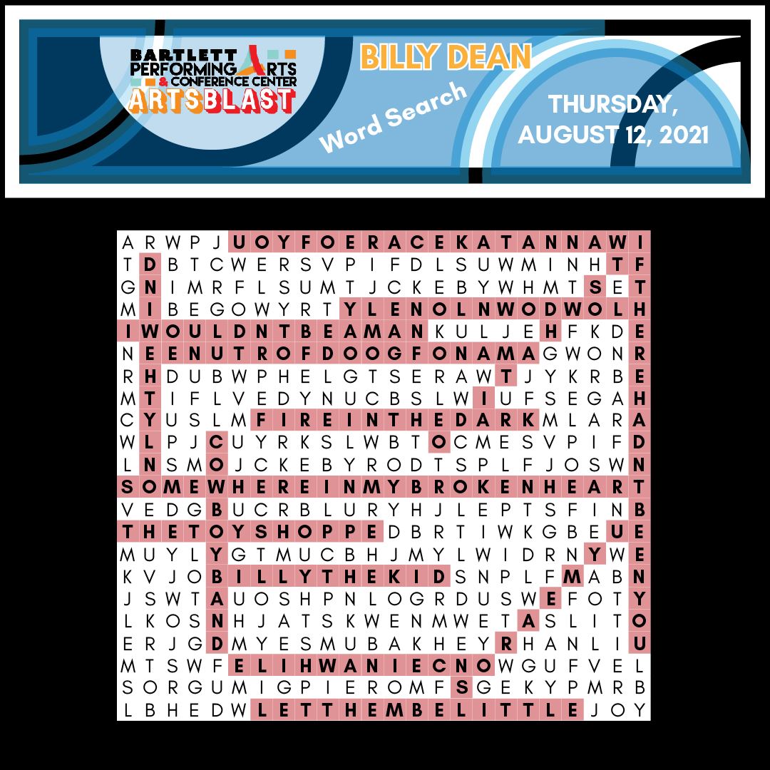 Billy Dean Word Search Answers-01