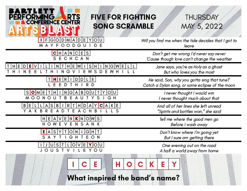 Songs Scramble answers-01