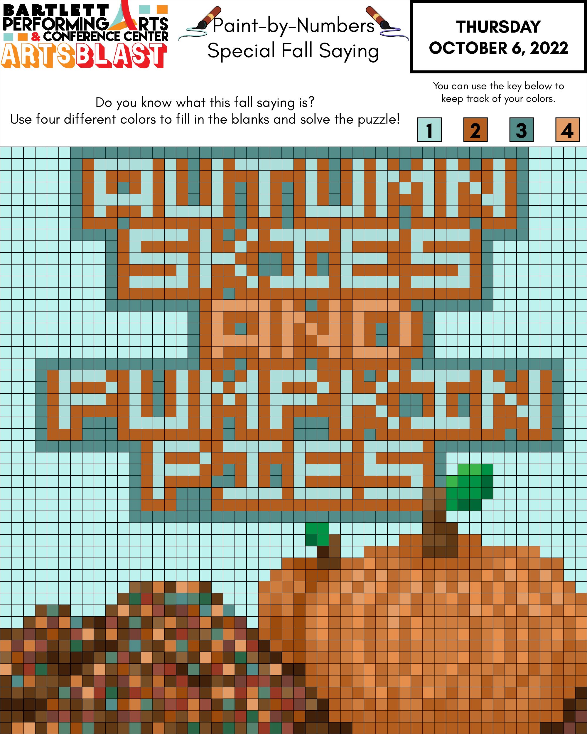 Paint by Numbers ANSWER