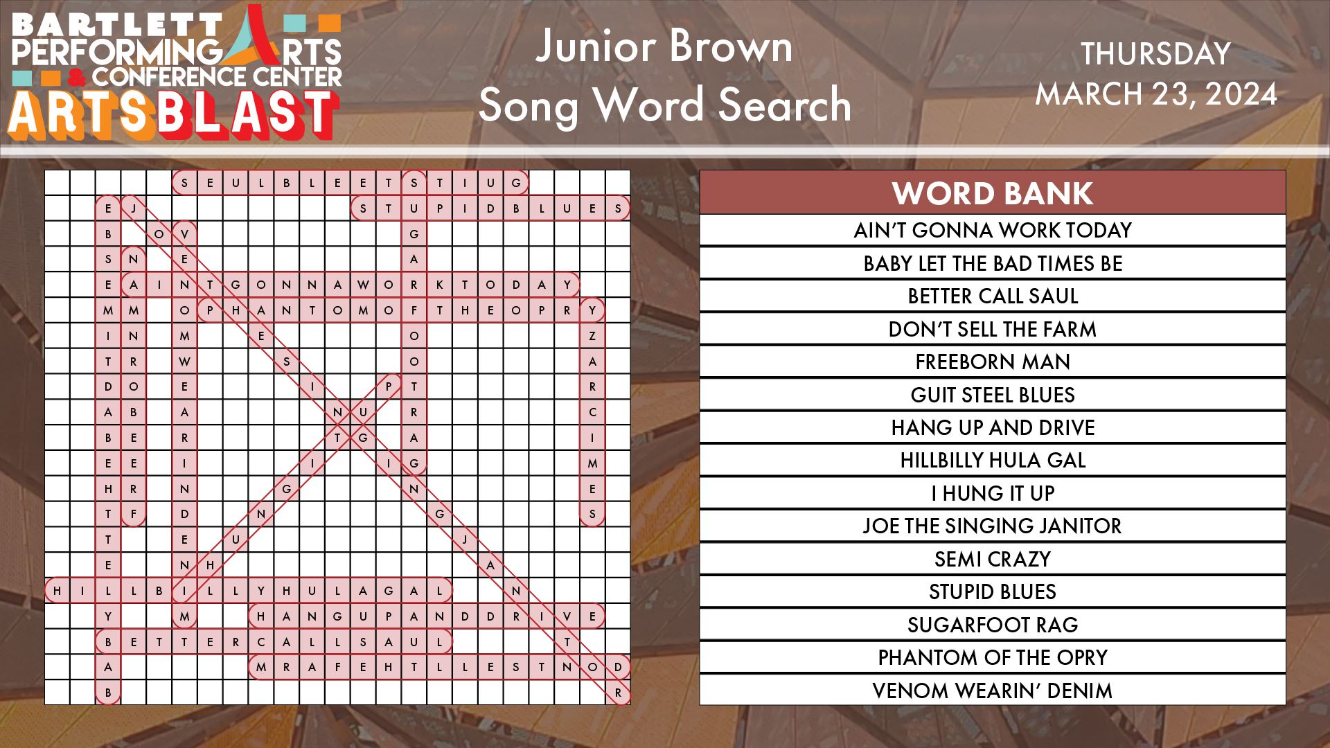 Wordsearch Answers