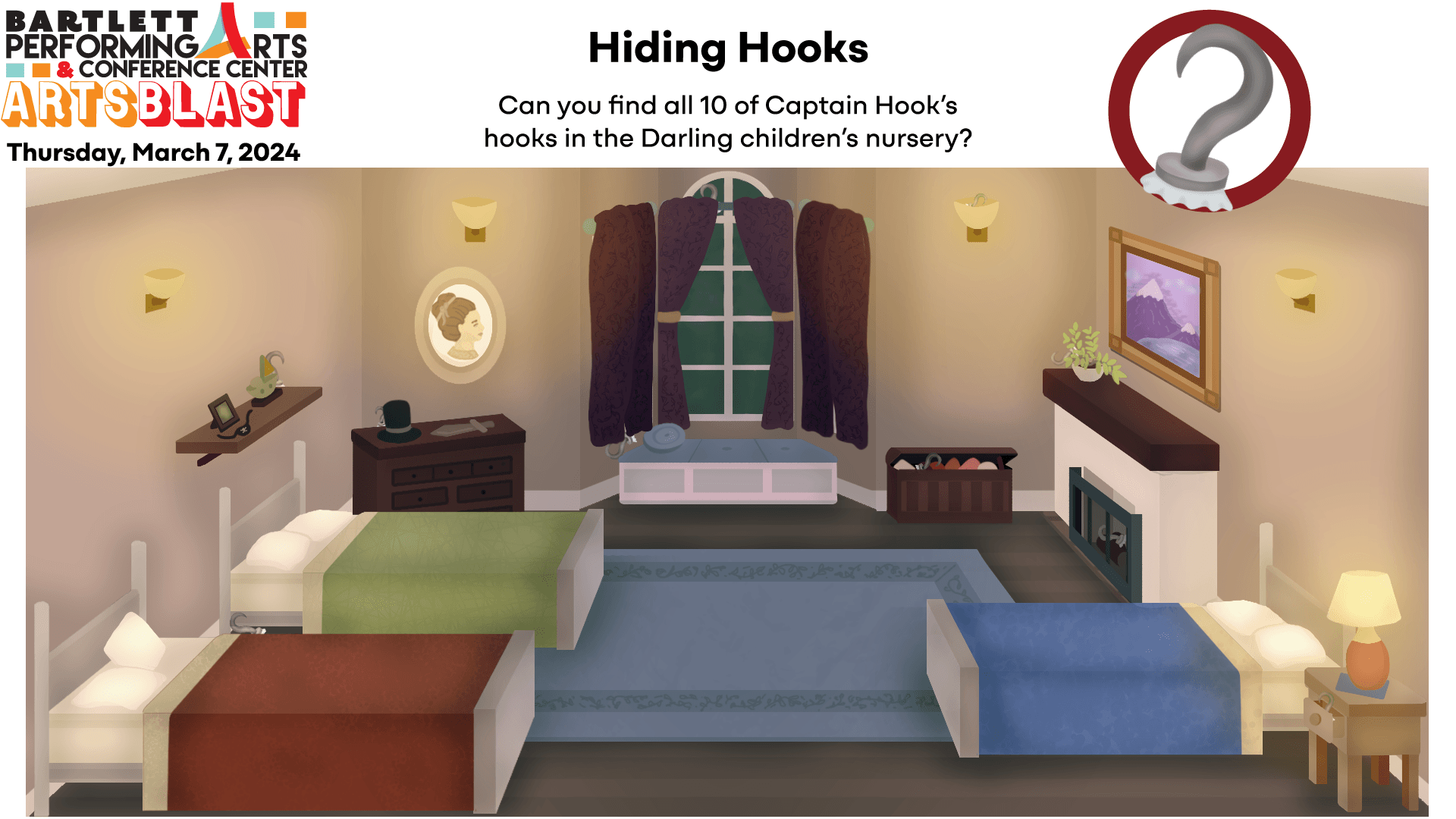 Peter Pan Hiding Hooks