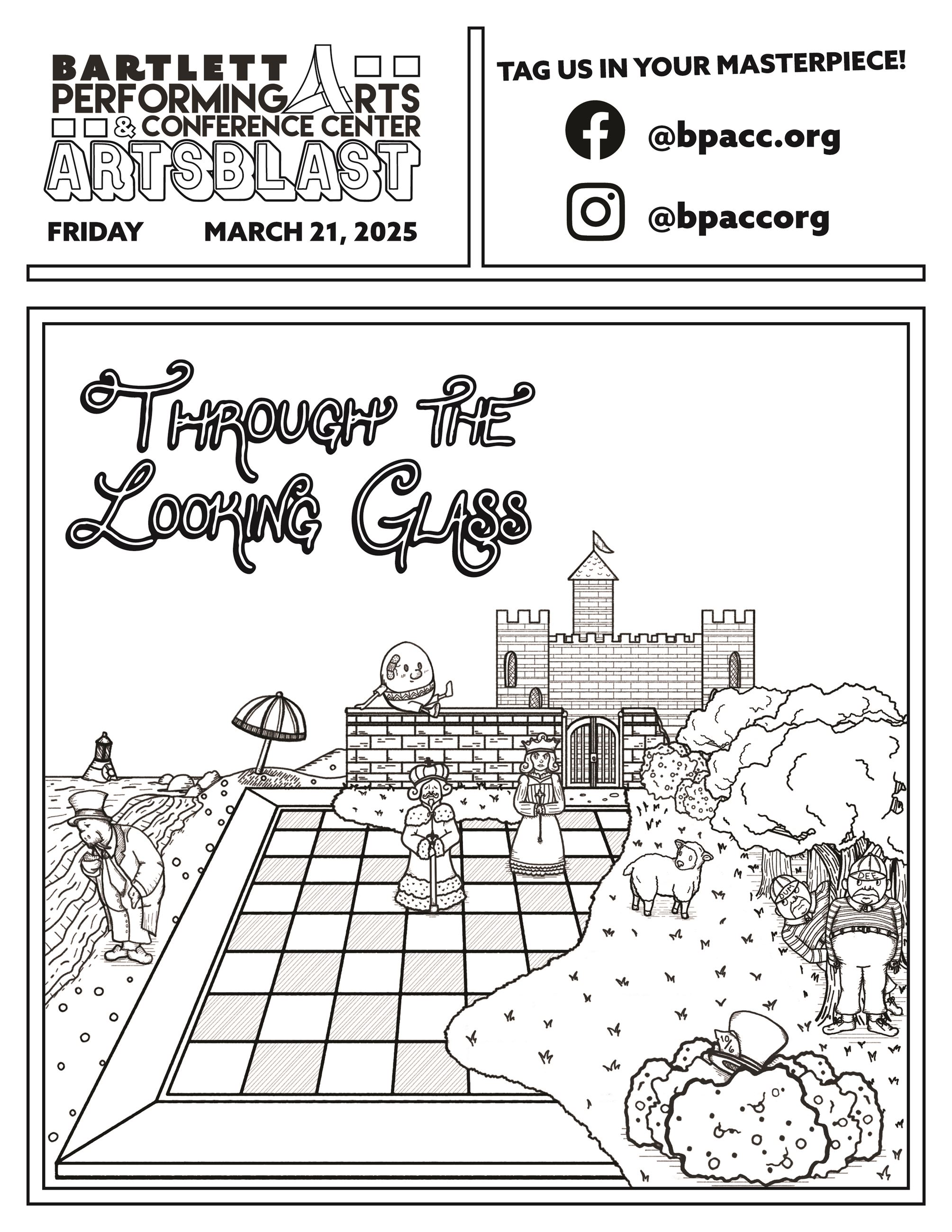 Through the Looking Glass Coloring Page